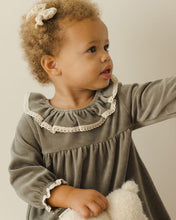 Load image into Gallery viewer, Velour Baby Dress | Forest
