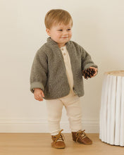 Load image into Gallery viewer, Shearling Zip Jacket | Forest
