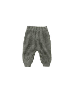 Chunky Knit Pant | Forest