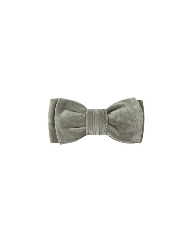Velour Bow Headband | Forest