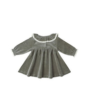 Load image into Gallery viewer, Velour Baby Dress | Forest
