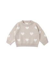 Load image into Gallery viewer, Heart Knit Sweater | Oat
