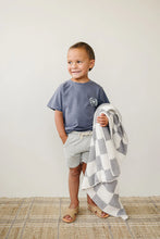 Load image into Gallery viewer, Plush Blanket | Grey Checkered
