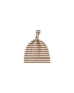 Knotted Baby Hat | Cinnamon Stripe