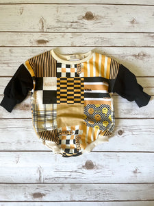 Iowa Quilt Oversized Sweater Romper