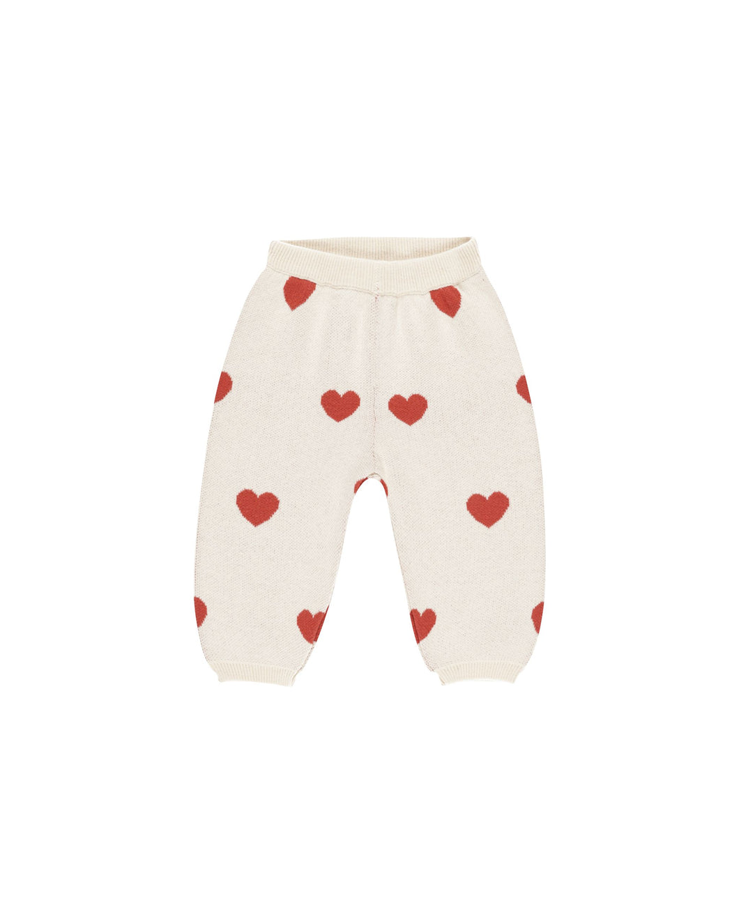 Heart Knit Pants | Ivory