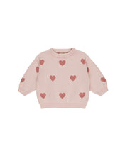 Load image into Gallery viewer, Heart Knit Sweater | Bubblegum
