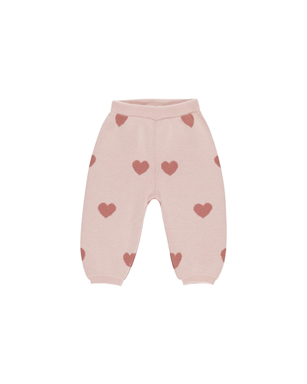 Heart Knit Pants | Bubblegum