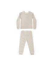 Load image into Gallery viewer, Organic Long Sleeve Pajama Set | Holiday Stripe
