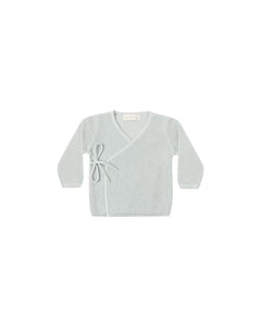 Knit Wrap Top | Ice Blue