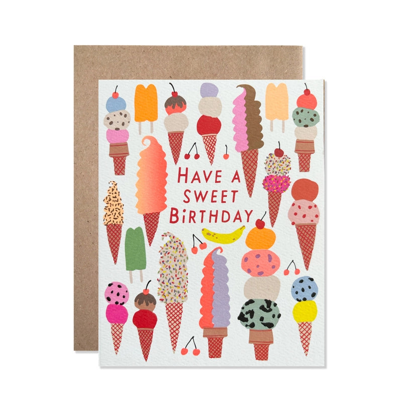 Sweet Ice Cream Birthday | Card