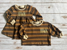 Load image into Gallery viewer, Iowa Golden Brown Boxy Long Sleeve Tee
