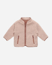 Load image into Gallery viewer, Shearling Zip Jacket | Blush
