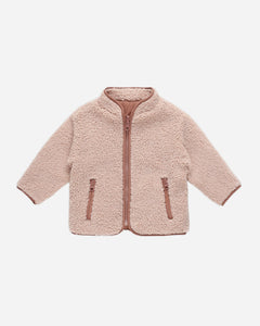 Shearling Zip Jacket | Blush