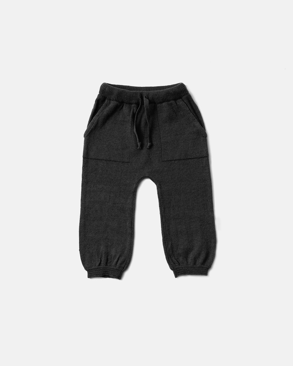 Black ribbed joggers on sale