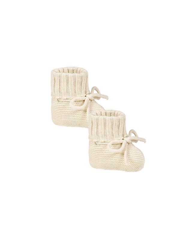 Knit Booties | Heathered Natural
