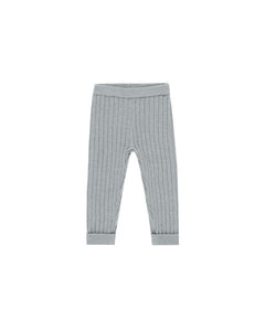 Cuffed Legging | Dusty Blue