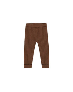 Cuffed Legging | Brown
