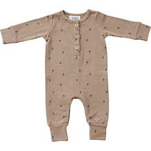 Load image into Gallery viewer, Long Sleeve Button Romper | Lightening Bolt
