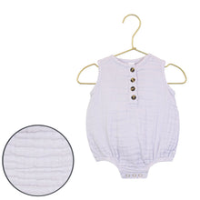 Load image into Gallery viewer, Cloud Muslin Romper | Lilac
