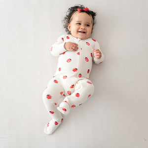 Zipper Footie | Love Bug