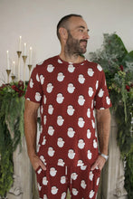 Load image into Gallery viewer, Men's Short Sleeve Pajamas | Vintage Santa
