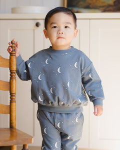 Relaxed Fleece Sweatshirt | Silver Moons