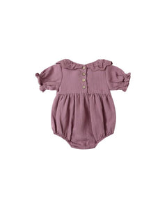 Collared Romper | Mulberry