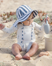 Load image into Gallery viewer, Floppy Swim Hat | Navy Stripe
