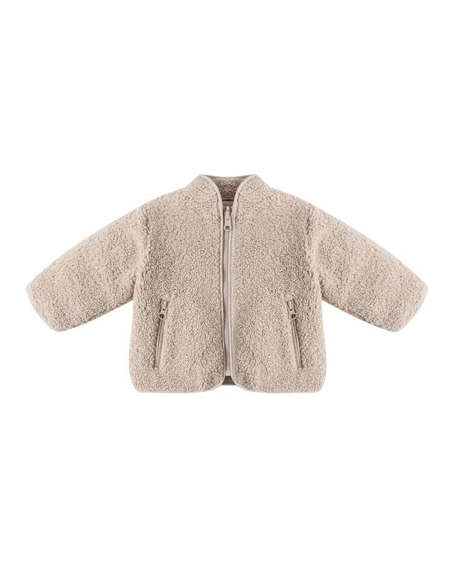 Shearling Zip Jacket | Oat