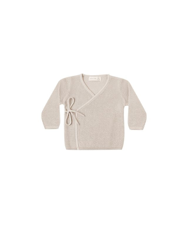 Knit Wrap Top | Oat