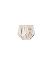 Load image into Gallery viewer, Gathered Bloomer | Oat Micro Stripe
