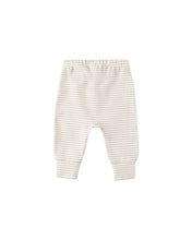 Load image into Gallery viewer, Drawstring Pant | Oat Micro Stripe
