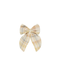 Oversized Bow | Pastel Plaid