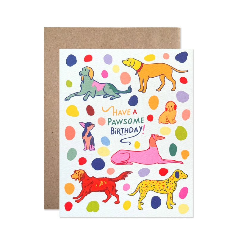 Pawsome Birthday Dogs | Card