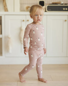 Bamboo Pajama Set | Pink Ghosts
