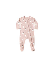 Load image into Gallery viewer, Bamboo Zip Footie | Pink Ghosts
