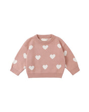 Load image into Gallery viewer, Heart Knit Sweater | Pink
