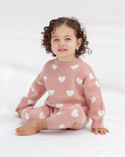 Load image into Gallery viewer, Heart Knit Sweater | Pink
