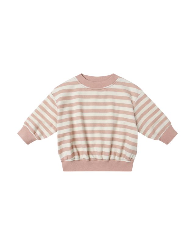 Relaxed Sweatshirt | Pink Stripe