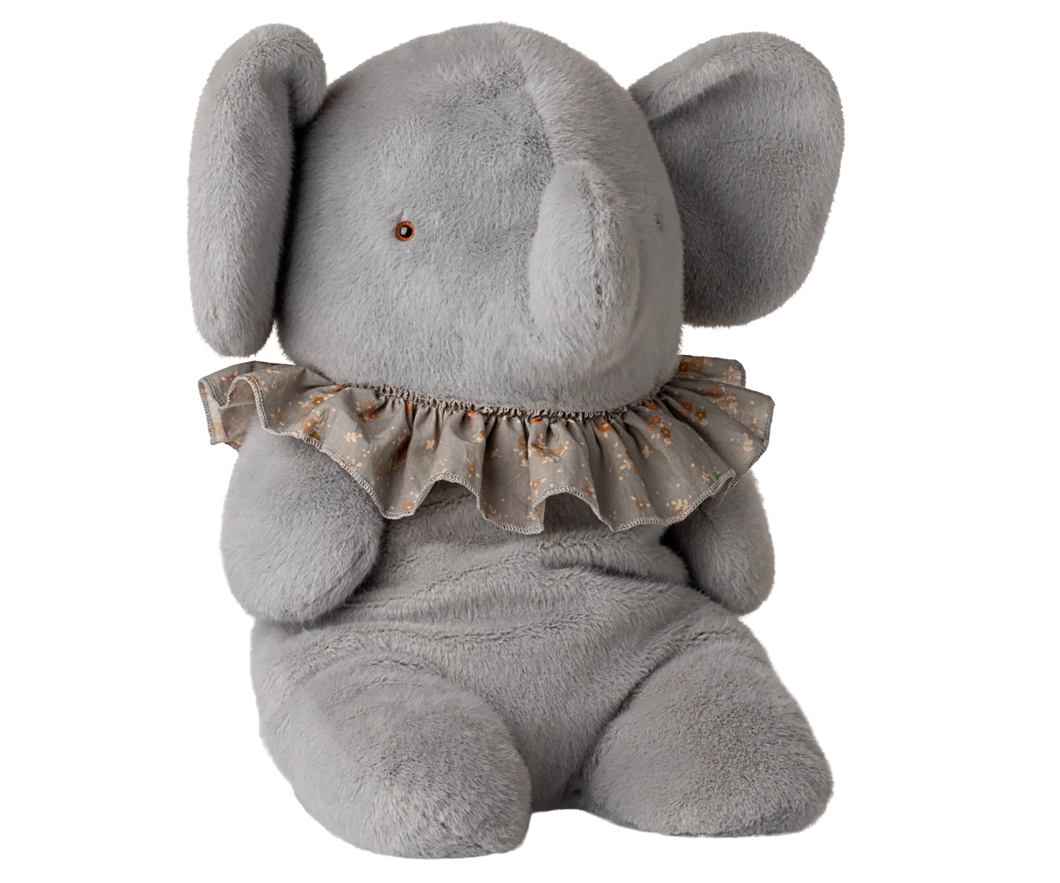Big Elephant Plush | Blue/Grey