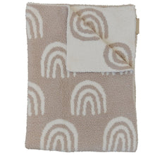 Load image into Gallery viewer, Plush Blanket | Taupe Rainbow
