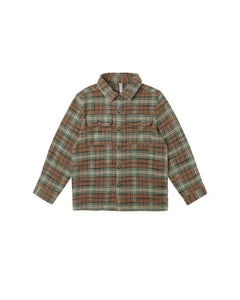 Pocketed Flannel Shirt | Holiday Plaid