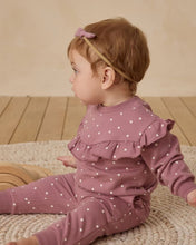 Load image into Gallery viewer, Ruffle Fleece Sweatshirt | Polka Dots

