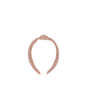 Load image into Gallery viewer, Knotted Headband | Poppy Gingham
