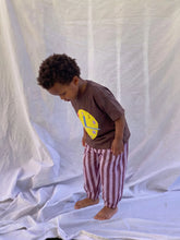 Load image into Gallery viewer, Organic Muslin Pant | Purple Stripe
