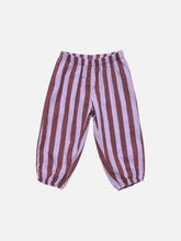 Load image into Gallery viewer, Organic Muslin Pant | Purple Stripe

