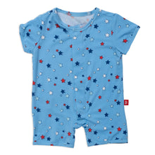 Load image into Gallery viewer, Magnetic Short Sleeve Romper | Red White and Bluetiful
