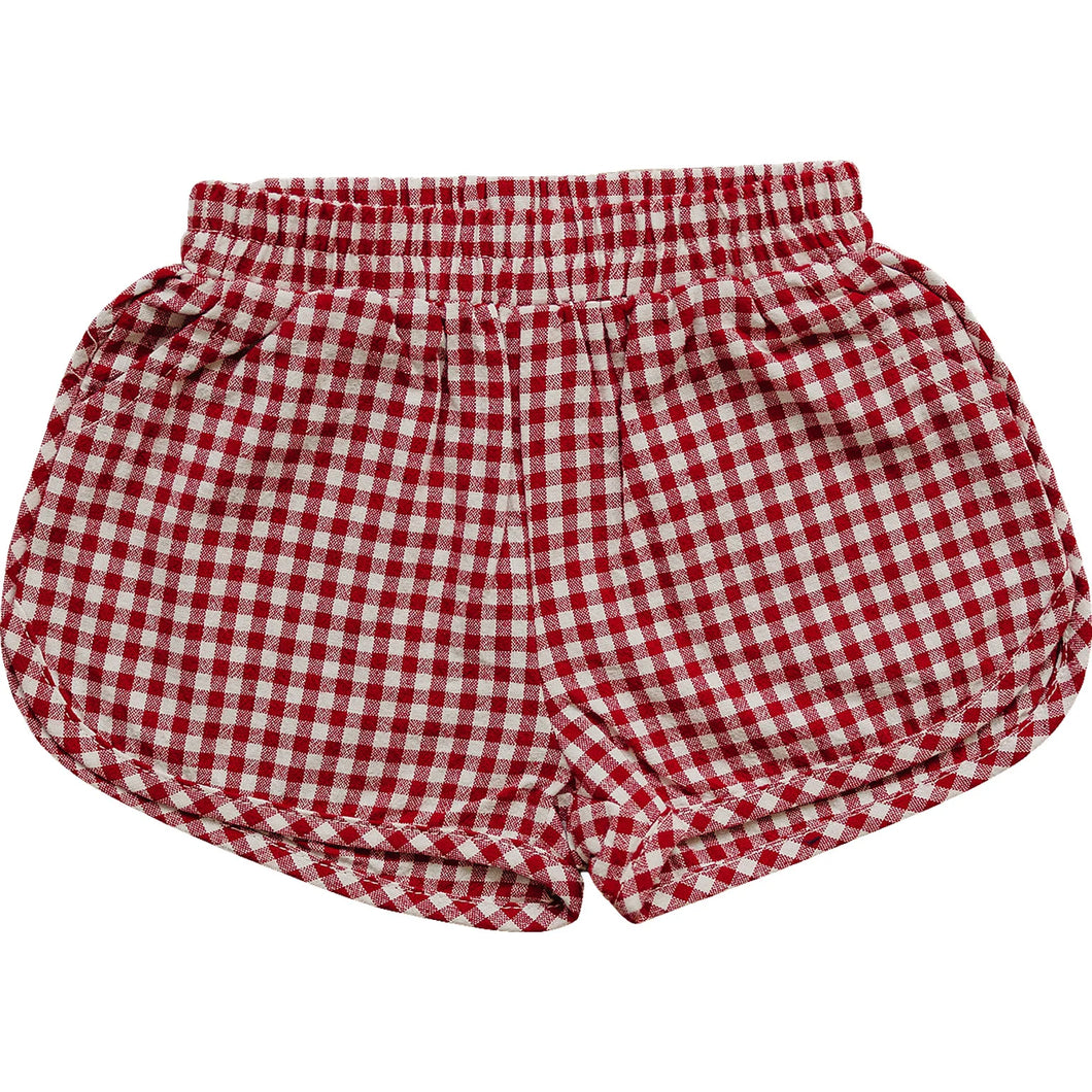 Red Gingham Shorts