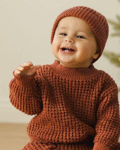 Chunky Knit Pant | Cranberry